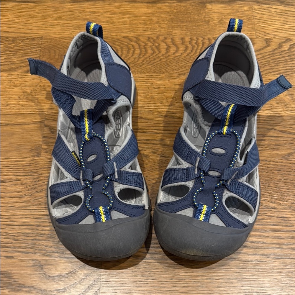 KEEN Blue and Gray Outdoor Sandals with Closed Toe